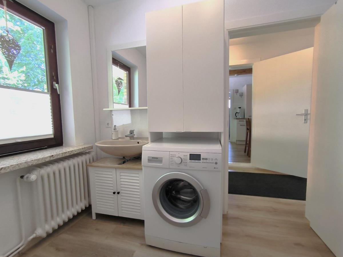 Ferienwohnung Zwischen Den Meeren - Schoene Und Gemuetliche Fewo Mit Garten Dorpstedt Buitenkant foto